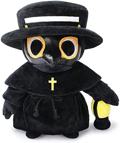 AULUDA Plague Doctor Plush Pillow 16 Inch Weighted Hug Toy
