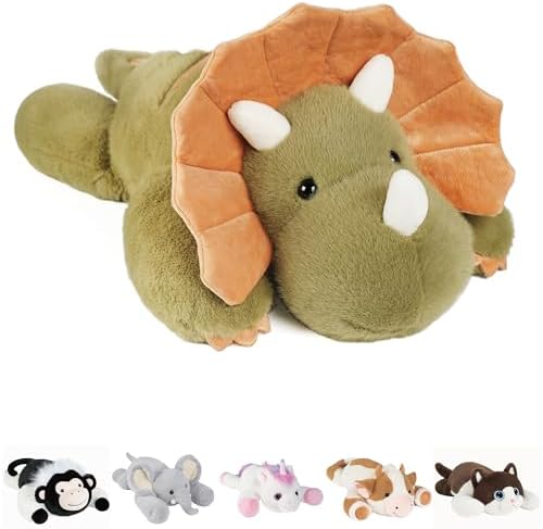 GILFWM Weighted Dino Plush Toy Pillow 5 lbs Ultra-Soft