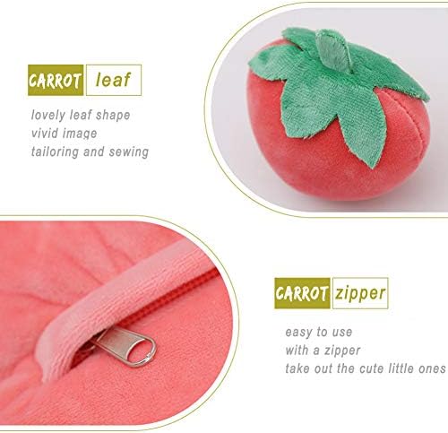 REFAHB Cute Strawberry Throw Pillow with Removable Plush Toys