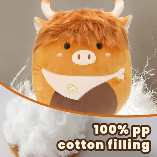 Highland Cow Plush Pillow Cute Stuffed Animal Toy
