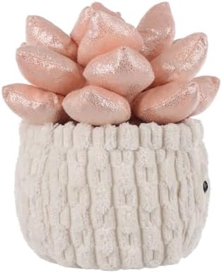 Apricot Lamb Potted Shiny Succulents Plush Stuffed Animal for Kids