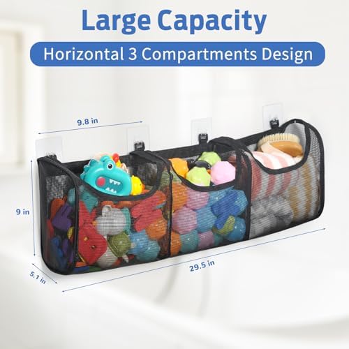Goowin 3 Compartment Bath Toy Organizer