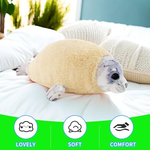 20 Molting Seal Plush Pillow Chubby Blob Seal Stuffed Animal