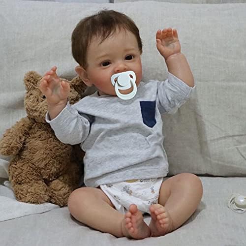 24 Realistic Toddler Reborn Doll Boy - Soft Silicone Weighted Handmade