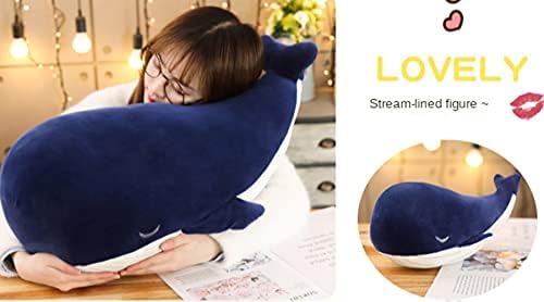 MUPI Blue Whale Plush Pillow 18 Inch