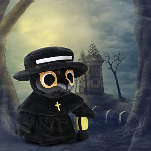 AULUDA Plague Doctor Plush Pillow 16 Inch Weighted Hug Toy