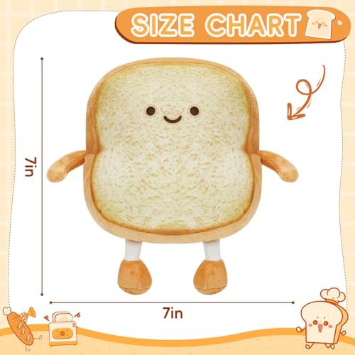 Pacreck Toast Bread Plush Pillow Toy 12in