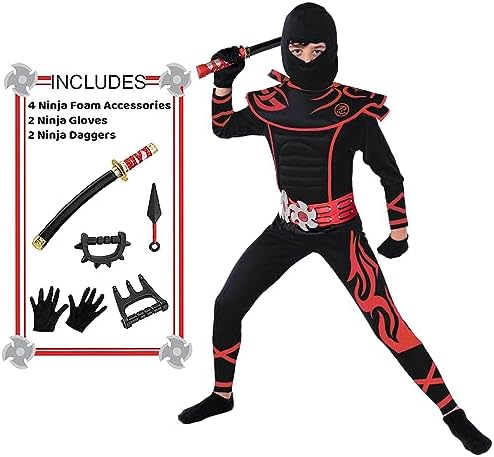 Spooktacular Creations Kids Ninja Costume Halloween