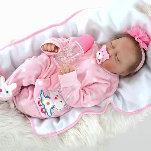 22 Inches Reborn Toddler Doll Girl with Realistic Features