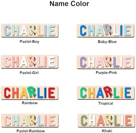 Personalized Name Puzzle with Custom Blessing for Toddlers