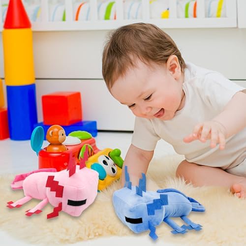 XSLWAN Axolot Plush Pillow Set 4PCS Kids Birthday Gift