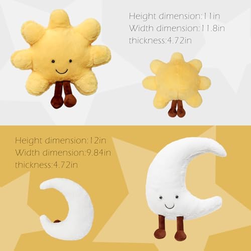 Sun and Moon Plush Toys 12in Cute Comfort Stuffed Animals