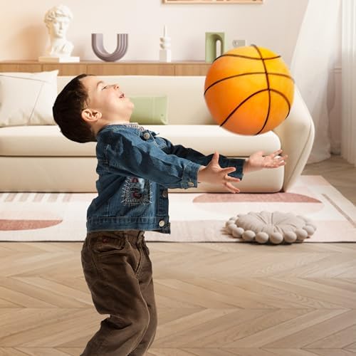 OurHonor Basketball Pillow Fluffy 3D Stuffed Ball Decor