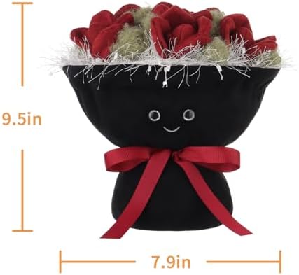 Apricot Lamb Romantic Rose Bouquet Plush Toy