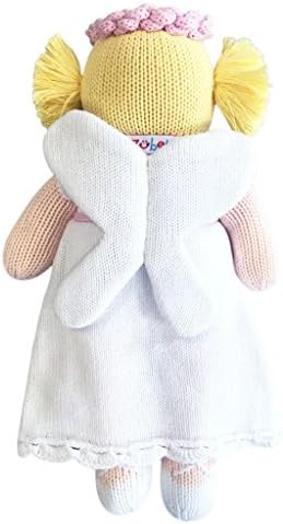 ZUBELS Baby Girls 12-Inch Hand-Knit Angel Toy