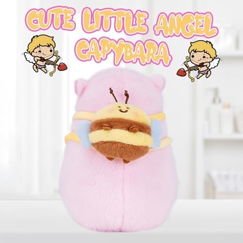 Capybara Plush Toy with Bee Backpack 9 Inch