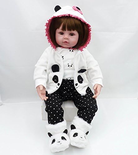 Pedolltree Reborn Baby Girl 22 Inch Panda Costume Set