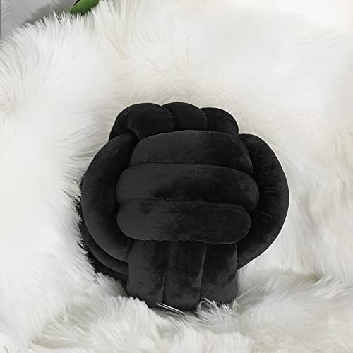 KEBAIHUA Knot Ball Pillow Handmade Plush Throw Cushion for Kids Room 1