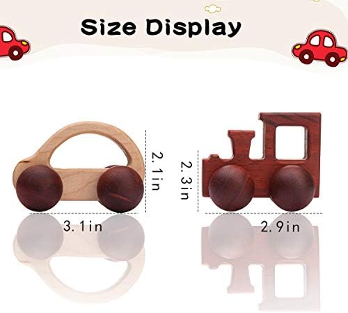 Promise Babe 2pc Wooden Rattle and Car Toys 1