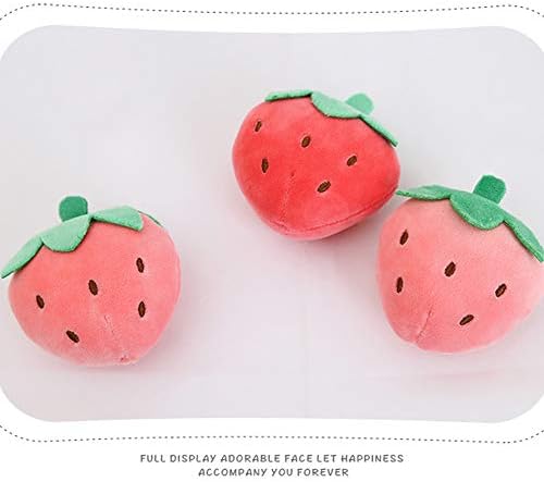 REFAHB Cute Strawberry Throw Pillow with Removable Plush Toys