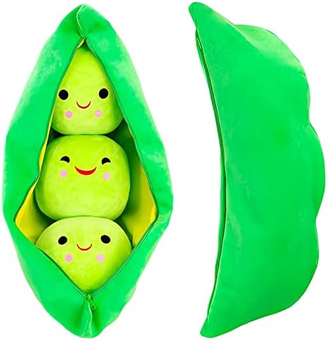 AOQI Giant Peas in a Pod Plush Pillow Set