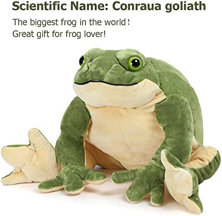 MorisMos Giant Frog Plush Toy 22 Inch Green Stuffed Animal
