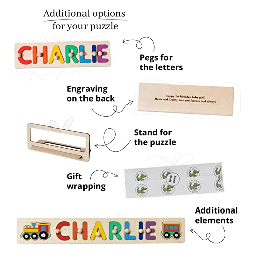 Personalized Wooden Name Puzzle for Baby 1