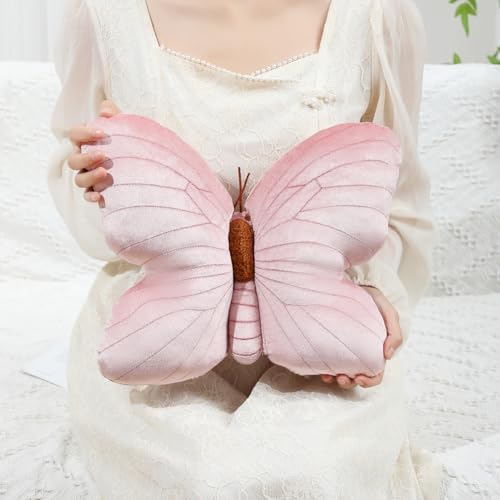 Butterfly Shaped Plush Pillow All Pink