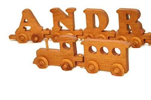 Personalized Wooden Letter Train by Little Wooden Wonders