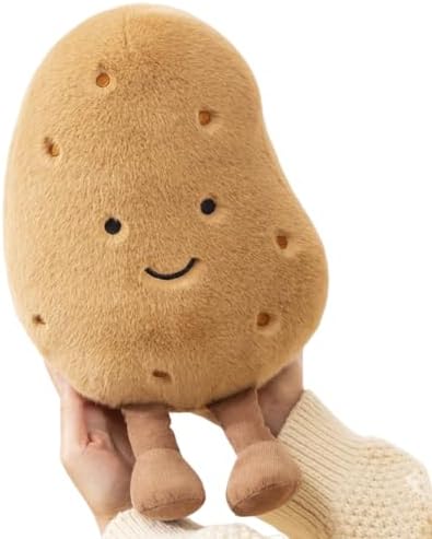 POPOTATO Large Kawaii Potato Plush Toy - 1023 Inch Huggable Stuffed Animal