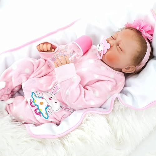 22 Inches Reborn Toddler Doll Girl with Realistic Features