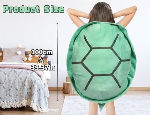 40 Inch Wearable Turtle Shell Plush Pillow for Adults