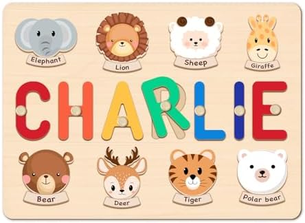 Personalized Name Puzzle with Custom Blessing for Toddlers