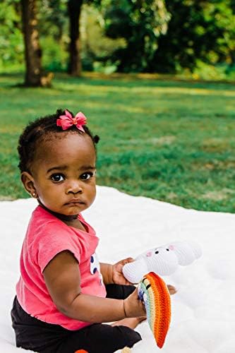 Pebble Friendly Rainbow Rattle - 6 Inch 1