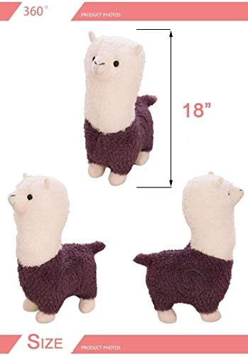 18 Alpaca Plush Toy White Cute Hug Pillow