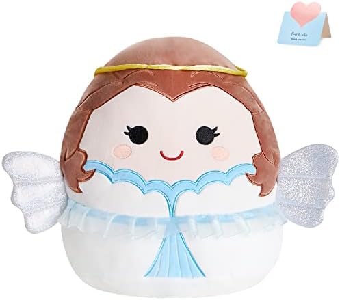 BSTAOFY Cute Angel Plush Pillow with Wings and Halo