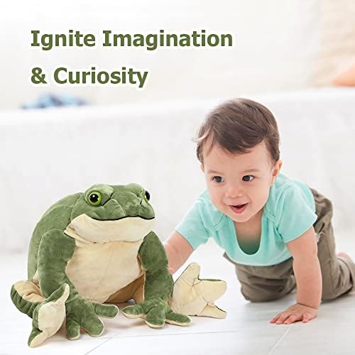 MorisMos Giant Frog Plush Toy 22 Inch Green Stuffed Animal