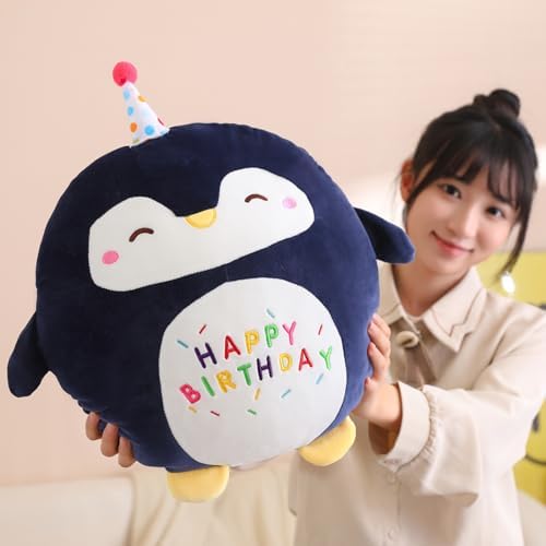 Litence Cute Penguin Birthday Plush Pillow Toy