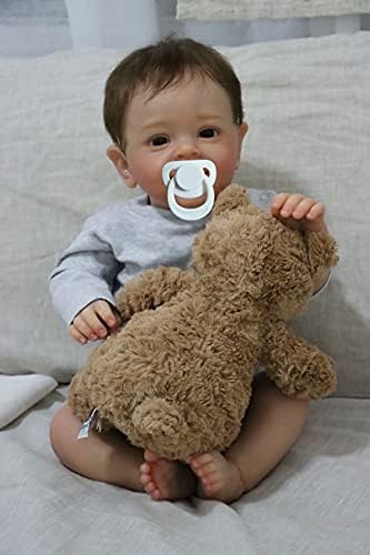 24 Realistic Toddler Reborn Doll Boy - Soft Silicone Weighted Handmade
