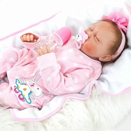 22 Inches Reborn Toddler Doll Girl with Realistic Features