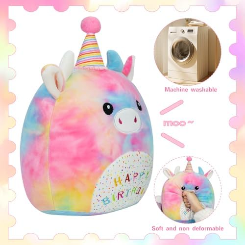12 Inch Unicorn Cow Plush Pillow Birthday Gift 1