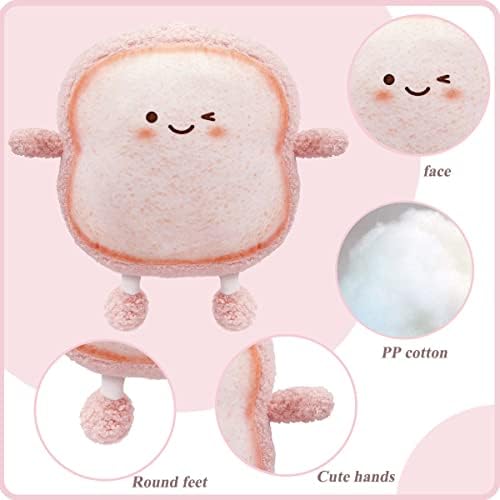 Funny Toast Bread Plush Pillow Cute Design Soft and Comfortable