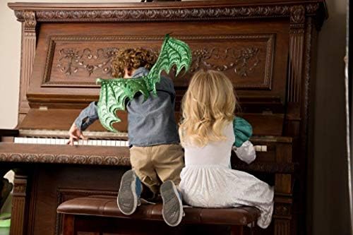 Little Adventures Reversible Dragon Mask and Wing Set for Kids Green 1