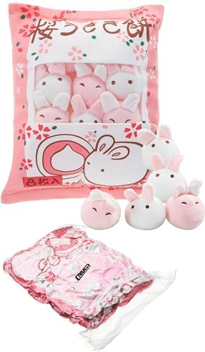 Civaner Kawaii Bunny Plush Pillow Decor