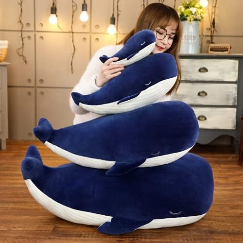 MUPI Blue Whale Plush Pillow 18 Inch