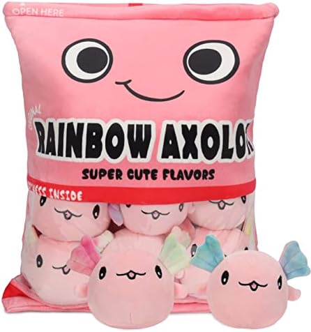 NUKBIL Axolotl Plush Pillow 6pcs Pink