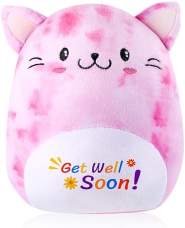Get Well Soon Cat Plush Hug Pillow Toy Gift