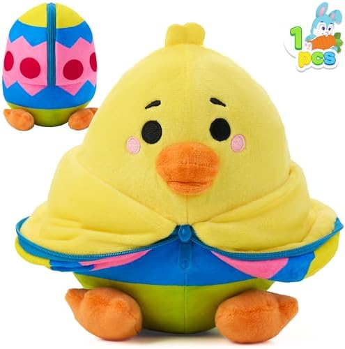 JOYIN Easter Stuffed Chick Plush Hiding Egg