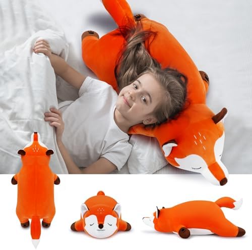 Cute Giant Orange Foxy Plush Pillow