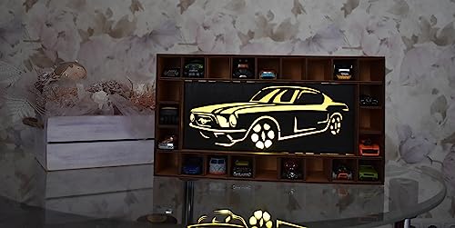 Premium Wooden Toy Car Parking Storage for Kids